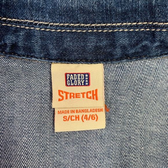 Elegant Boho Denim Jacket Black Lace Gold Chain Rockstar Y2K Goth Glam - Picture 15 of 16